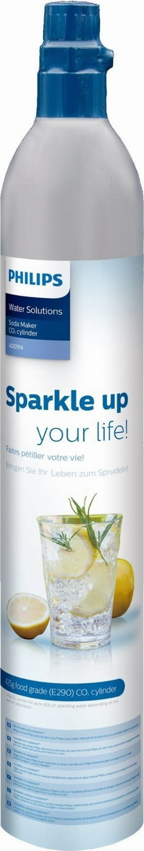 Апарати за газирање вода Philips GoZero ADD4901BK/10, 1L, со CO2 цилиндар, црна
