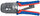 Darë krimpimi Knipex 97 51 10, 190mm, për fisha RJ11 RJ12 RJ45, e zezë