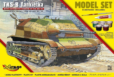 Set model Mirage Tankette TKS B, plastik, me bojëra dhe ngjitës
