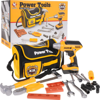 Set veglash lodër Ramiz Power Tools, kaçavidë elektrike, çantë prej cope, verdh e zezë