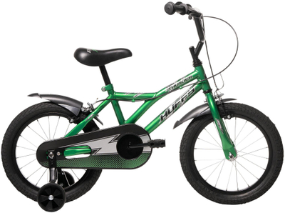 Biçikletë për kalama Huffy PRO Thunder 16", çelik alumini, jeshile