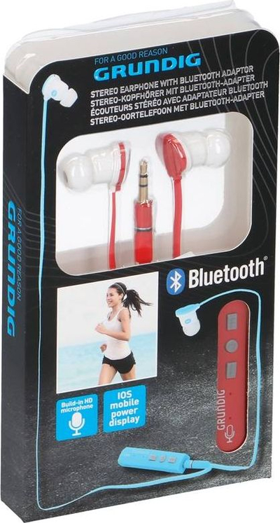 Kufje wireless Grundig Red, Bluetooth, me mikrofon, të kuqe