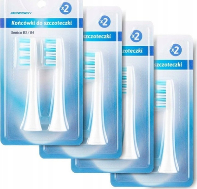 Kokë zëvendësuese furçe dhëmbësh Berdsen, për furçë sonike B1/B2, set 8 copë