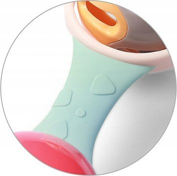 Lodër unazë për shushunjat Babyono Gingiva Ring, 3m+, silikoni, shumëngjyrëshe