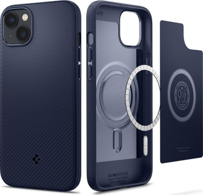 Mbrojtëse Spigen Mag Armor për iPhone 14 Plus, e kaltër