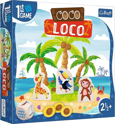 Loja me tabela Trefl Coco Loco, për fëmijë 2.5+, 2 4 lojtarë, shumëngjyrëshe