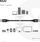 Kabllo USB Club 3D CAC-1525, USB 3.2 Gen1 Type A me Type A, 0.5 m, e zezë