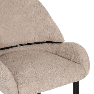 Stol mesatar 55x62x105Hcm (HM8586.03), zezë