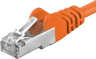 Kabllo rrjeti PremiumCord CAT6a S-FTP, 1.5m, portokalli