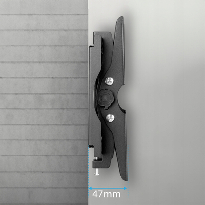 Mbajtëse muri për TV KING MOUNT KG-1035 Alabama, 13"-48", VESA 200x200, e zezë