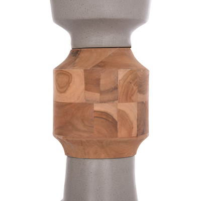Vazo dyshemeje dekorative HomeMarkt Nebula HM4661.03, Fiber Cement, 60x120cm, gri