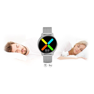 Ora inteligjente G. Rossi SW015-3, për gra, Bluetooth, argjendi