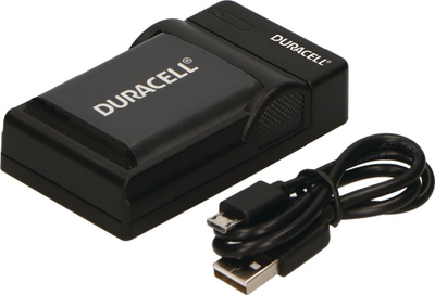 Karikues baterie për kamerë Duracell DRN5930, USB, për EN-EL23, i zi