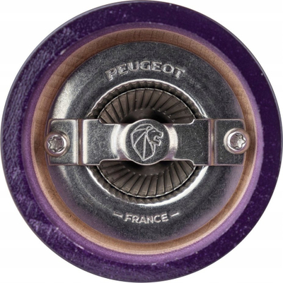 Mulli manual për kripë Peugeot Bistro, 10 cm, dru, ngjyrë vjollcë me shkëlqim