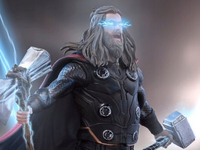 Figurë koleksioni Iron Studios Infinity Saga Thor Ultimate 1/10, 23 cm, shumëngjyrëshe