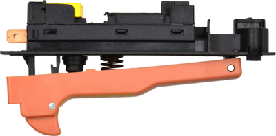 Прекинувач за аголна брусилка Celma G85215, push со блокирање, со филтер 0.22 μF, црн
