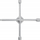 Çelës kryq për goma Yato YT-08004, 17 19 21mm 1/2", metalik