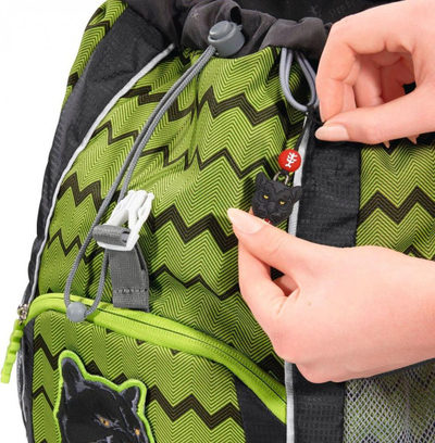 Çantë shpine Hama Handbags Green, për fëmijë, me xhepa anësorë rrjetë, jeshile