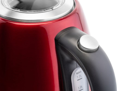 Çajnik elektrik ETA ELA Mini 8599 90010, 1.2L, çelik inox, i kuq