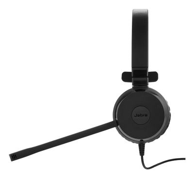 Kufje me mikrofon Jabra Evolve 30 II, me kabllo, USB A USB C, e zezë