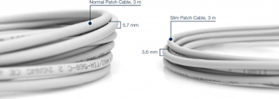 Kabllo rrjeti Digitus Patch CAT6, 2m, U/FTP Slim, e kuqe