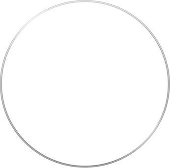 Unazë metalike për zbukurim Rayher 2505200, 20 cm, e veshur, e bardhë