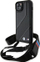 Mbrojtëse telefoni BMW M Edition Carbon Stripe me rrip, për iPhone 15 Plus 14 Plus, e zezë