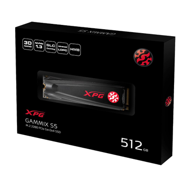 SSD M.2 XPG Gammix S5, 512GB, PCIe NVMe, me ftohës