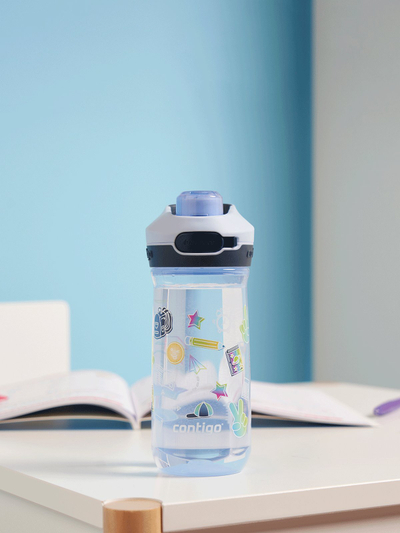 Shishe për fëmijë Contigo Jessie, 420ml, plastike, blu e çelët