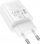 Karikues muri Hoco N63, USB A dhe USB C, 30W, i bardhë