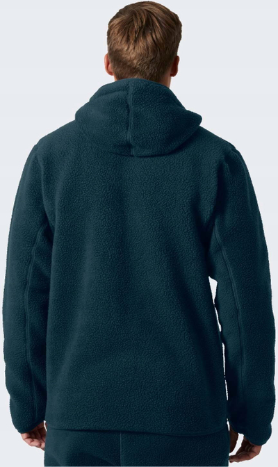 Блуза со капуч Helly Hansen Workwear Heritage Pile, дебела јакна, затворање со патент, темно сина