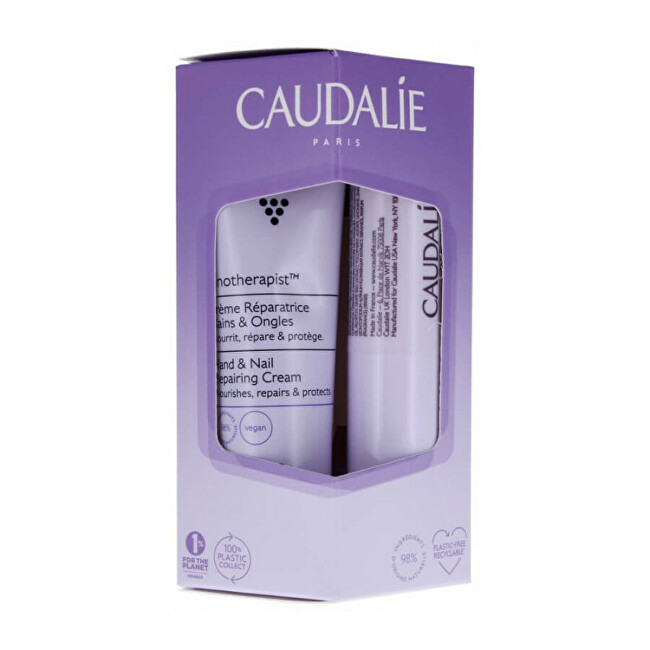 Set Caudalie Vinotherapist Hand & Lip Care Duo Gift Set, krem për duar & thonj 30 ml + balsam për buzë 4.5 g