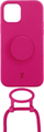 Mbrojtëse telefoni Just Elegance PopGrip për iPhone 12 12 Pro, TPU, me orkide, rozë