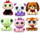 Lodër pelushi Littlest Pet Shop Beanies Plush Assortment, koleksion figurash, shumëngjyrëshe