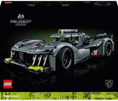 Lodër LEGO® Technic 42156 PEUGEOT 9X8 24H Le Mans Hybrid Hypercar