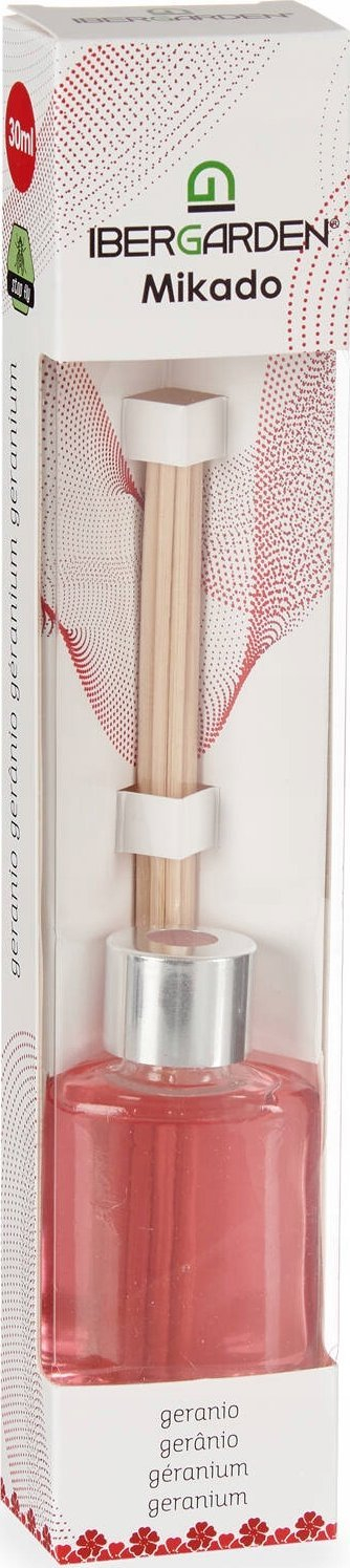 Difuzor aromash Perfume Sticks Geranium, 30 ml, aromë geraniumi, rozë