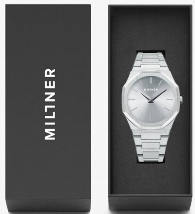 Orë dore Millner Oxford Full Silver, 40 mm