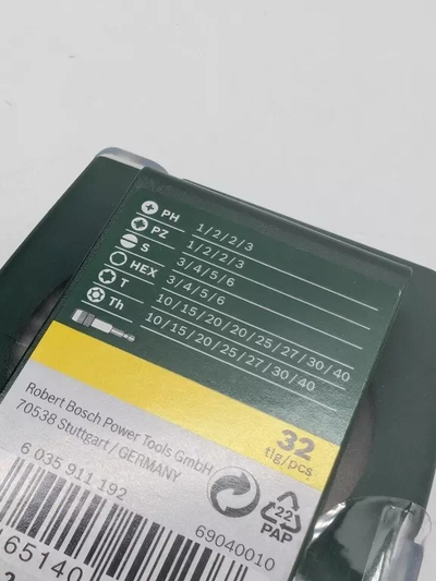 Set bitash kaçavide Bosch Professional 2607017560, 32 copa, me ngjyra për dallim madhësish