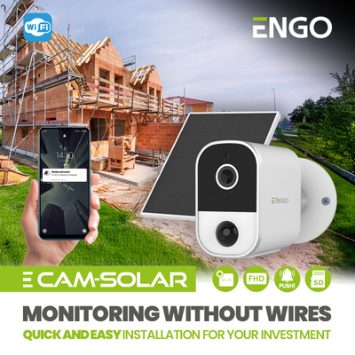 Kamerë IP Engo Smart ECAM - Solar, 4 Mpx, e bardhë