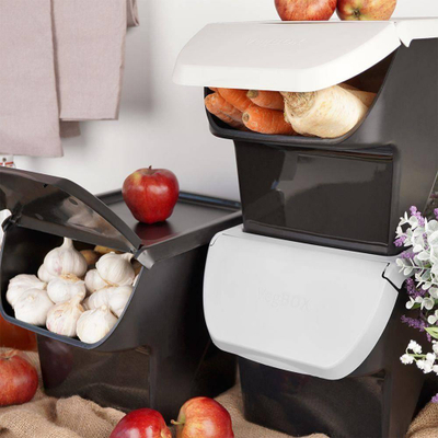 Kuti për perime Orion Basic, 13L, plastike, e zezë