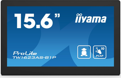Monitor interaktiv Iiyama ProLite TW1623AS-B1P, 15.6", Android, i zi