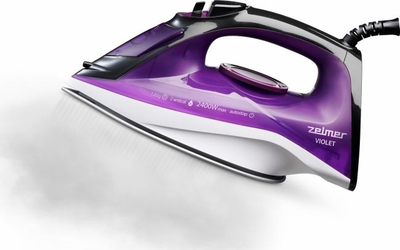 Hekur me avull Zelmer ZIR1515, 2400W, pllakë qeramike, blu