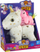 Lodër pelushi muzikore Lean Toys Unicorn 17691, me ninullë, e bardhë me yje