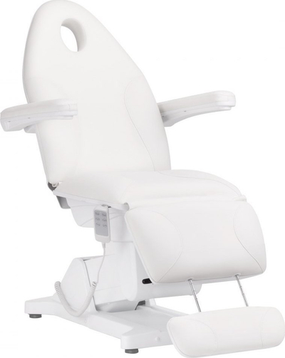Karrige elektrike kozmetike Sillon Basic 3 Actuators, 3 motorë, me pult dore, e bardhë