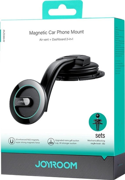 Mbajtëse magnetike makine Joyroom JR-ZS366, MagSafe, për panel e grilë ajri, e zezë
