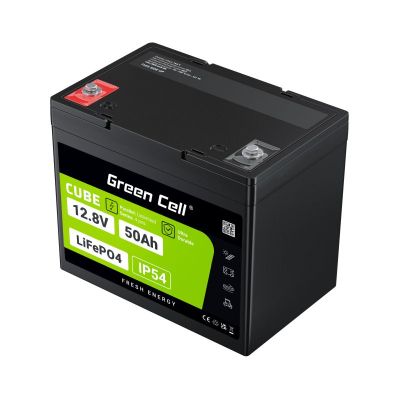 Bateri LiFePO4 Green Cell, 50Ah, 12.8V, me BMS