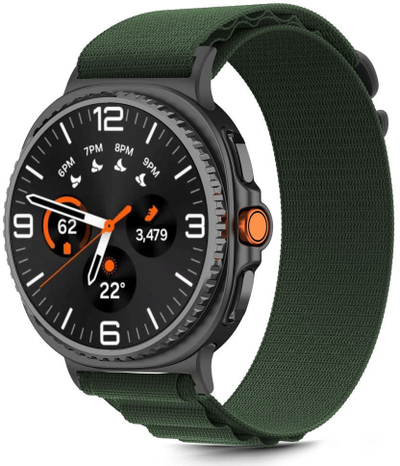 Rrip ore Tech-Protect Nylon Stripe, Samsung Galaxy Watch 8 8 Classic, najlon, jeshil