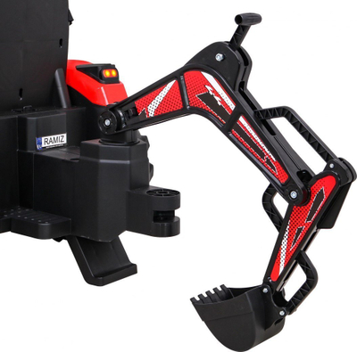 Traktor elektrik për fëmijë Buggy 720 T, 12V, me rimorkio, i kuq