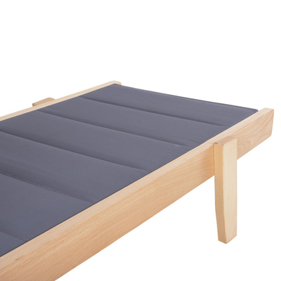 Karrige plazhi Milos prej hiri 204x65x31,5-92,5Hcm (HM10650.02), gri