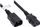Kabllo rryme Alcasa P1430 S010, 1 m, C14 në C13, e zezë